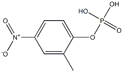 Phosphoric acid methyl(4-nitrophenyl) ester Structure