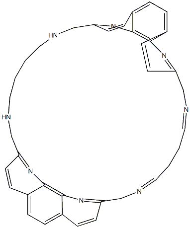 N,N'-[Tetramethylenebis(iminomethylene)bis(1,10-phenanthroline-9,2-diyl)bismethylene]butane-1,4-diimine 结构式