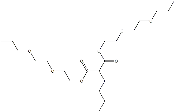 Butylmalonic acid bis[2-(2-propoxyethoxy)ethyl] ester 结构式