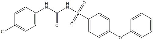 1-(4-Phenoxyphenylsulfonyl)-3-(4-chlorophenyl)urea Structure