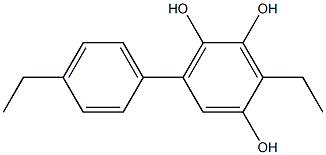 3-Ethyl-6-(4-ethylphenyl)benzene-1,2,4-triol