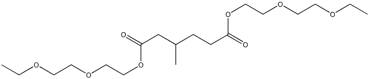 3-メチルアジピン酸ビス[2-(2-エトキシエトキシ)エチル] 化学構造式