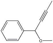 1-メトキシ-1-フェニル-2-ブチン 化学構造式