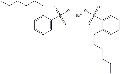 ビス(2-ヘキシルベンゼンスルホン酸)バリウム 化学構造式