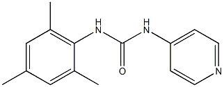 1-[(2,4,6-トリメチルフェニル)]-3-(ピリジン-4-イル)尿素 化学構造式