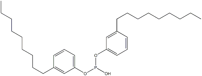 Phosphorous acid hydrogen bis(3-nonylphenyl) ester Structure