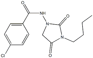 N-(3-Butyl-2,4-dioxoimidazolidin-1-yl)-4-chlorobenzamide|