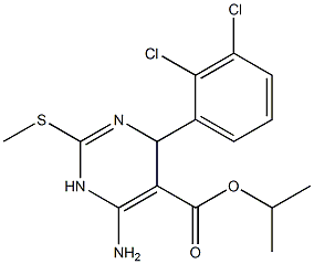 6-Amino-1,4-dihydro-2-methylthio-4-(2,3-dichlorophenyl)pyrimidine-5-carboxylic acid isopropyl ester