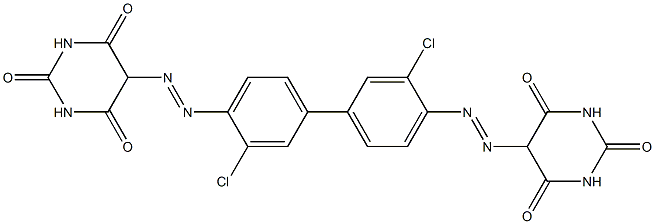 4,4'-Bis(hexahydro-2,4,6-trioxopyrimidin-5-ylazo)-3,3'-dichlorobiphenyl