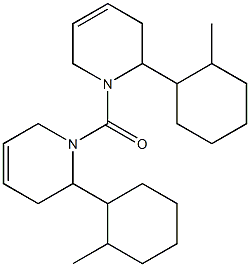 2-メチルシクロヘキシル(1,2,3,6-テトラヒドロピリジン-1-イル)ケトン 化学構造式