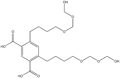 4,6-Bis(8-hydroxy-5,7-dioxaoctan-1-yl)isophthalic acid,,结构式