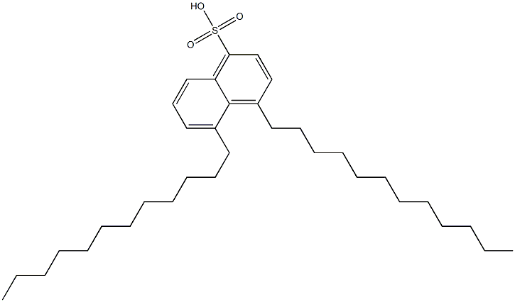 4,5-Didodecyl-1-naphthalenesulfonic acid 结构式