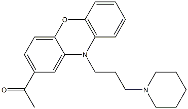 1-[10-(3-Piperidinopropyl)-10H-phenoxazin-2-yl]ethanone,,结构式