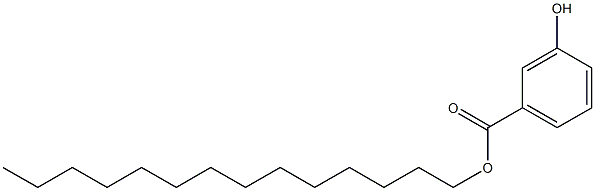 3-Hydroxybenzoic acid tetradecyl ester 结构式