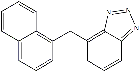 4-[(1-ナフチル)メチル]-5H-ベンゾトリアゾール 化学構造式