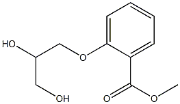 o-(2,3-Dihydroxypropoxy)benzoic acid methyl ester Structure