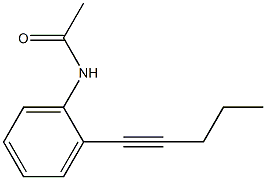 N-[2-(1-Pentynyl)phenyl]acetamide Structure