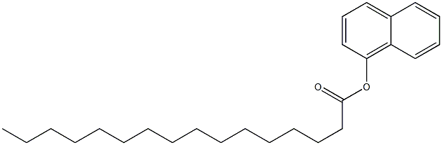 Palmitic acid 1-naphtyl ester,,结构式