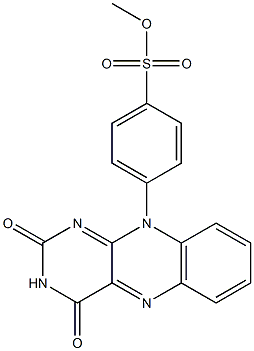 4-[(2,3,4,10-Tetrahydro-2,4-dioxopyrimido[4,5-b]quinoxalin)-10-yl]benzenesulfonic acid methyl ester Structure