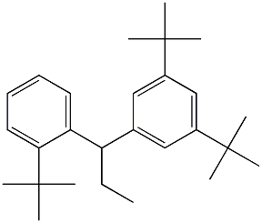 1-(3,5-Di-tert-butylphenyl)-1-(2-tert-butylphenyl)propane Structure