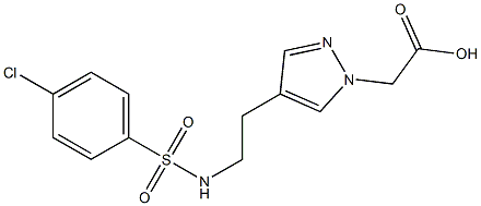  4-[2-[(4-Chlorophenylsulfonyl)amino]ethyl]-1H-pyrazole-1-acetic acid