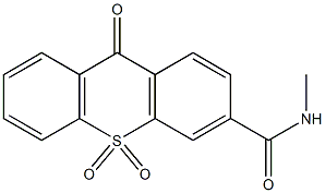 3-(メチルカルバモイル)-9-オキソ-9H-チオキサンテン10,10-ジオキシド 化学構造式