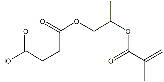 Succinic acid hydrogen 2-(methacryloyloxy)propyl ester,,结构式