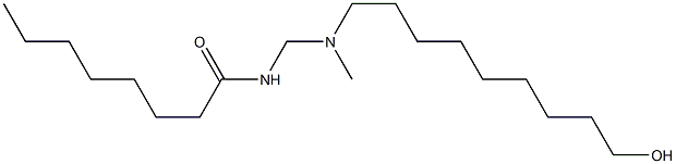 N-[[N-(9-Hydroxynonyl)-N-methylamino]methyl]octanamide Structure