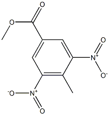 4-メチル-3,5-ジニトロ安息香酸メチル 化学構造式