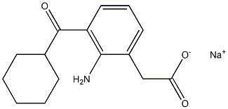 2-Amino-3-cyclohexylcarbonylbenzeneacetic acid sodium salt|