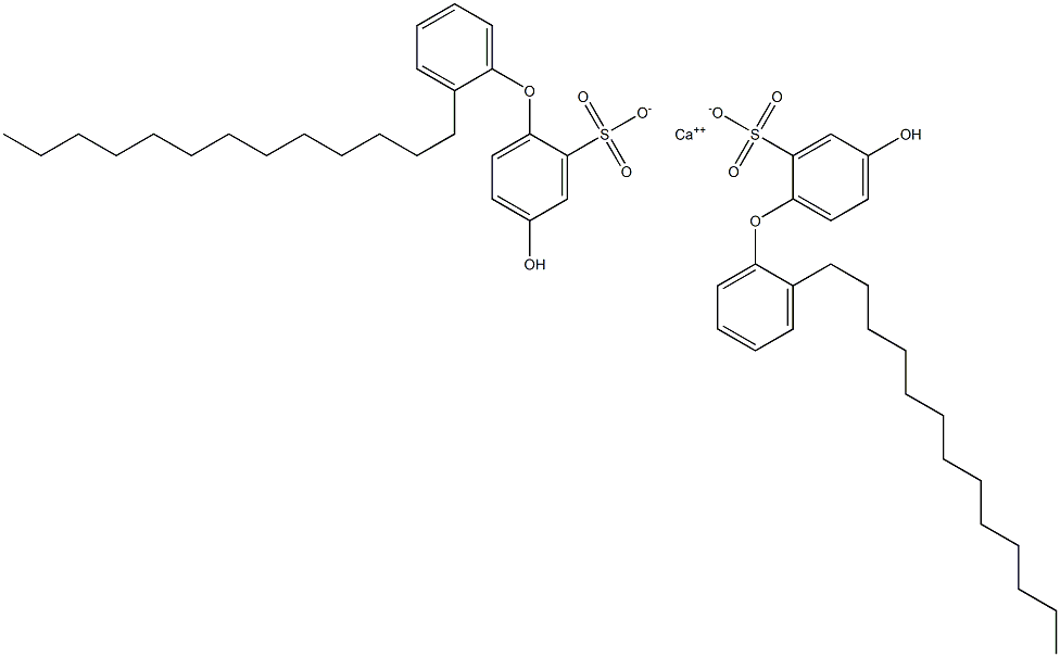 Bis(4-hydroxy-2'-tridecyl[oxybisbenzene]-2-sulfonic acid)calcium salt