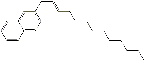 2-(2-Tetradecenyl)naphthalene Structure