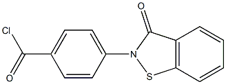 2-[4-(Chlorocarbonyl)phenyl]-1,2-benzisothiazol-3(2H)-one 结构式