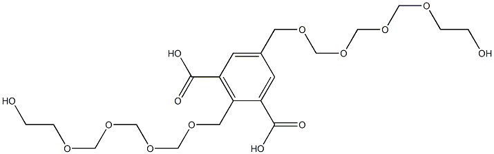 2,5-Bis(10-hydroxy-2,4,6,8-tetraoxadecan-1-yl)isophthalic acid|