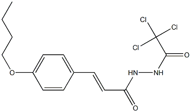 N'-(Trichloroacetyl)-3-(p-butoxyphenyl)acrylic acid hydrazide