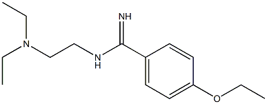 N-[2-(ジエチルアミノ)エチル]-4-エトキシベンズアミジン 化学構造式