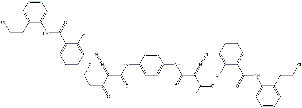  3,3'-[2-(Chloromethyl)-1,4-phenylenebis[iminocarbonyl(acetylmethylene)azo]]bis[N-[2-(2-chloroethyl)phenyl]-2-chlorobenzamide]