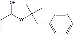 プロピオンアルデヒドベンジルイソプロピルアセタール 化学構造式