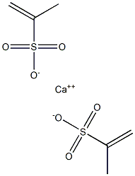 Bis(1-propene-2-sulfonic acid)calcium salt 结构式