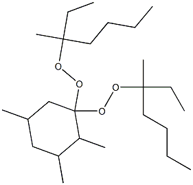 2,3,5-Trimethyl-1,1-bis(1-ethyl-1-methylpentylperoxy)cyclohexane Structure