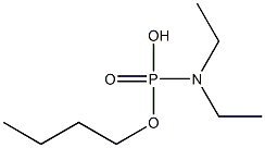 N,N-Diethylamidophosphoric acid hydrogen butyl ester Structure