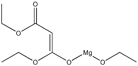 Ethoxy[1-ethoxy-2-(ethoxycarbonyl)vinyloxy]magnesium Structure
