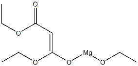 Ethoxy[1-ethoxy-2-(ethoxycarbonyl)vinyloxy]magnesium,,结构式