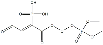 Fumaroylbisoxybis(phosphonic acid dimethyl) ester,,结构式