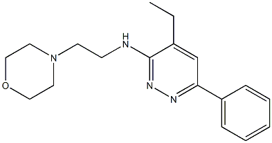 3-(2-Morpholinoethylamino)-4-ethyl-6-phenylpyridazine Structure