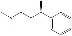 [R,(-)]-N,N-ジメチル-3-フェニル-1-ブタンアミン 化学構造式