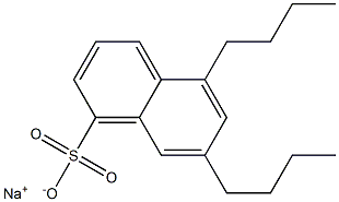 5,7-Dibutyl-1-naphthalenesulfonic acid sodium salt Structure