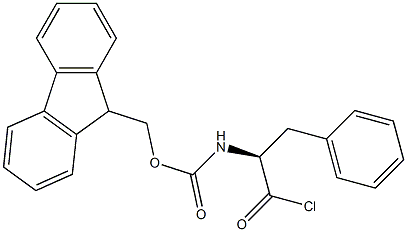 N-(9H-Fluorene-9-ylmethoxycarbonyl)-L-phenylalanine chloride Structure