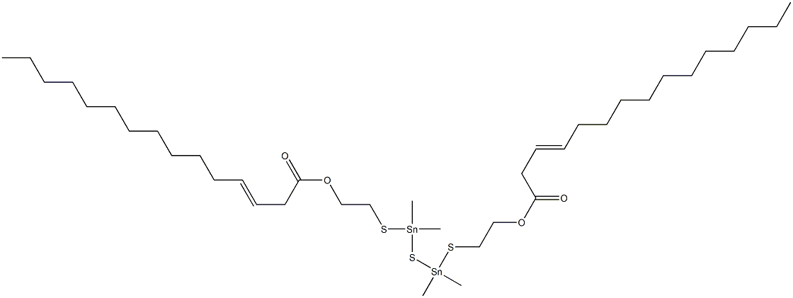 Bis[dimethyl[[2-(2-tetradecenylcarbonyloxy)ethyl]thio]stannyl] sulfide|