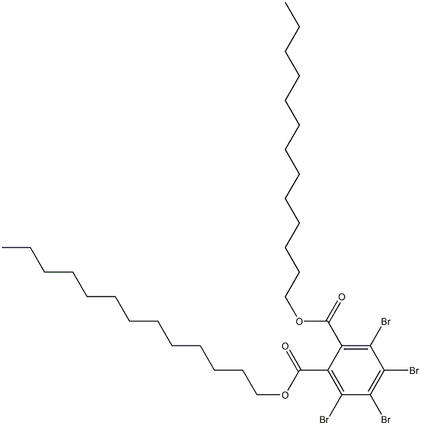 Tetrabromophthalic acid ditridecyl ester Struktur